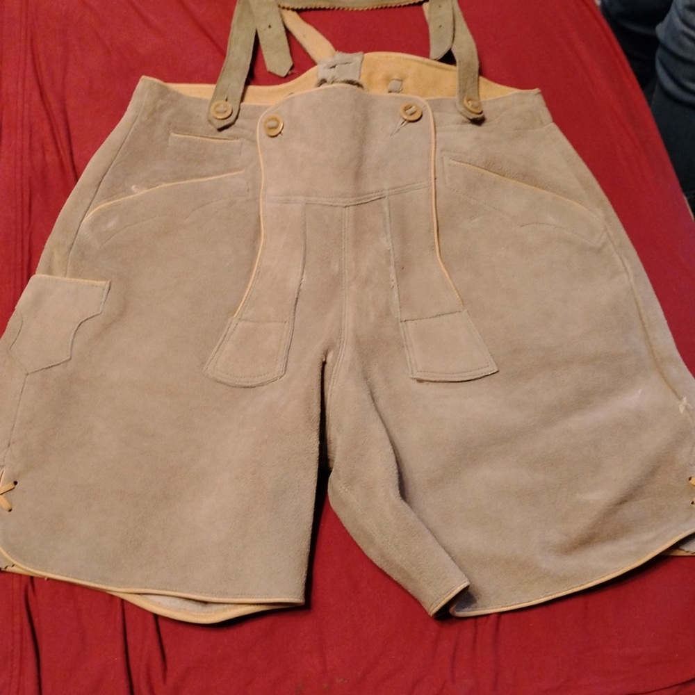 Antique Austrian Suede Child’s Lederhosen Shorts